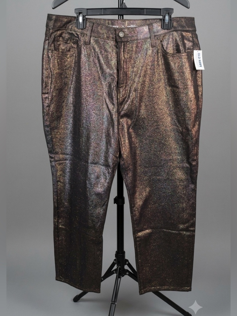 Old Navy Metallic Straight Jeans/Pants